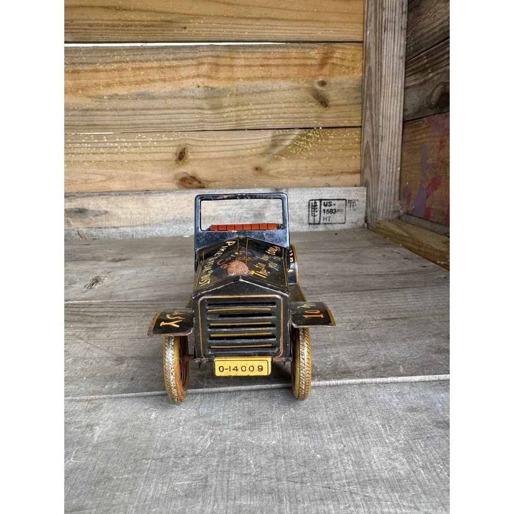 Vintage Very RARE Japan Metal Tin LINE MAR‎ toys Automobile Car 0-14009